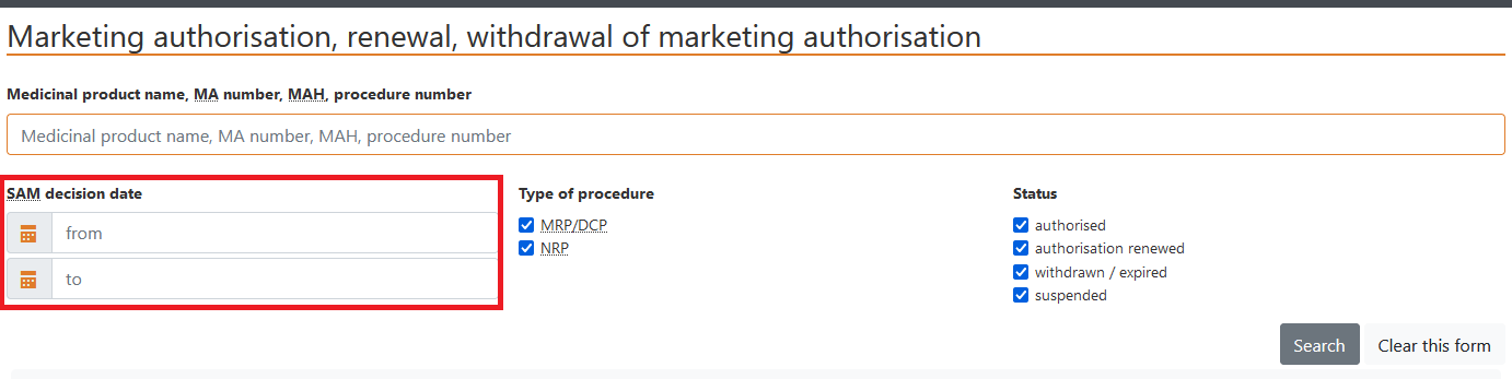 Marketing authorisation, renewal, withdrawal of marketing authorisation
