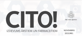 Attēlā norādīts, ka izdevums "Cito!" iznācis 2023. gada novembrī